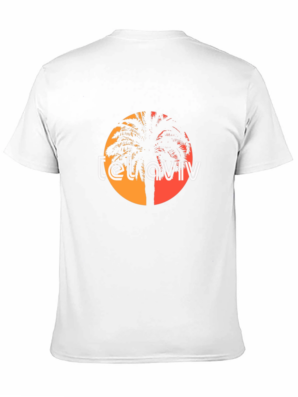 Tel Aviv Palm Tree Graphic Tee - Black