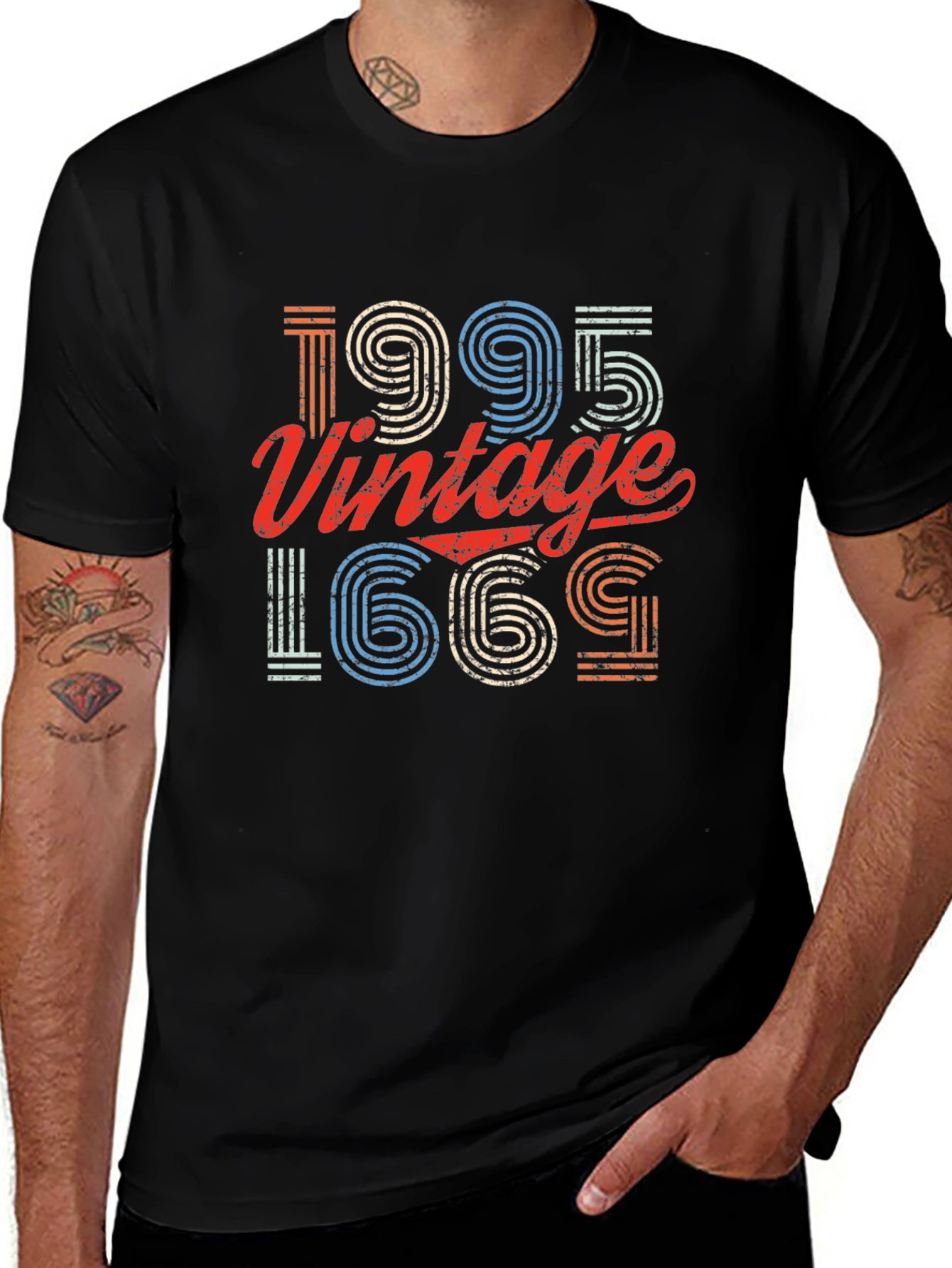 Retro 1995 Vintage Graphic Print T-Shirt