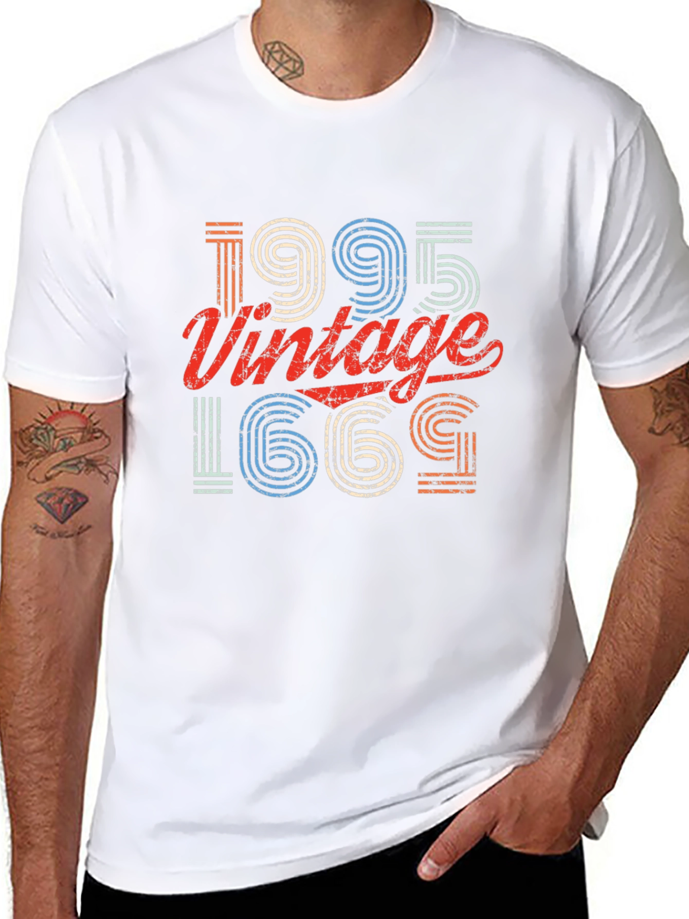Retro 1995 Vintage Graphic Print T-Shirt