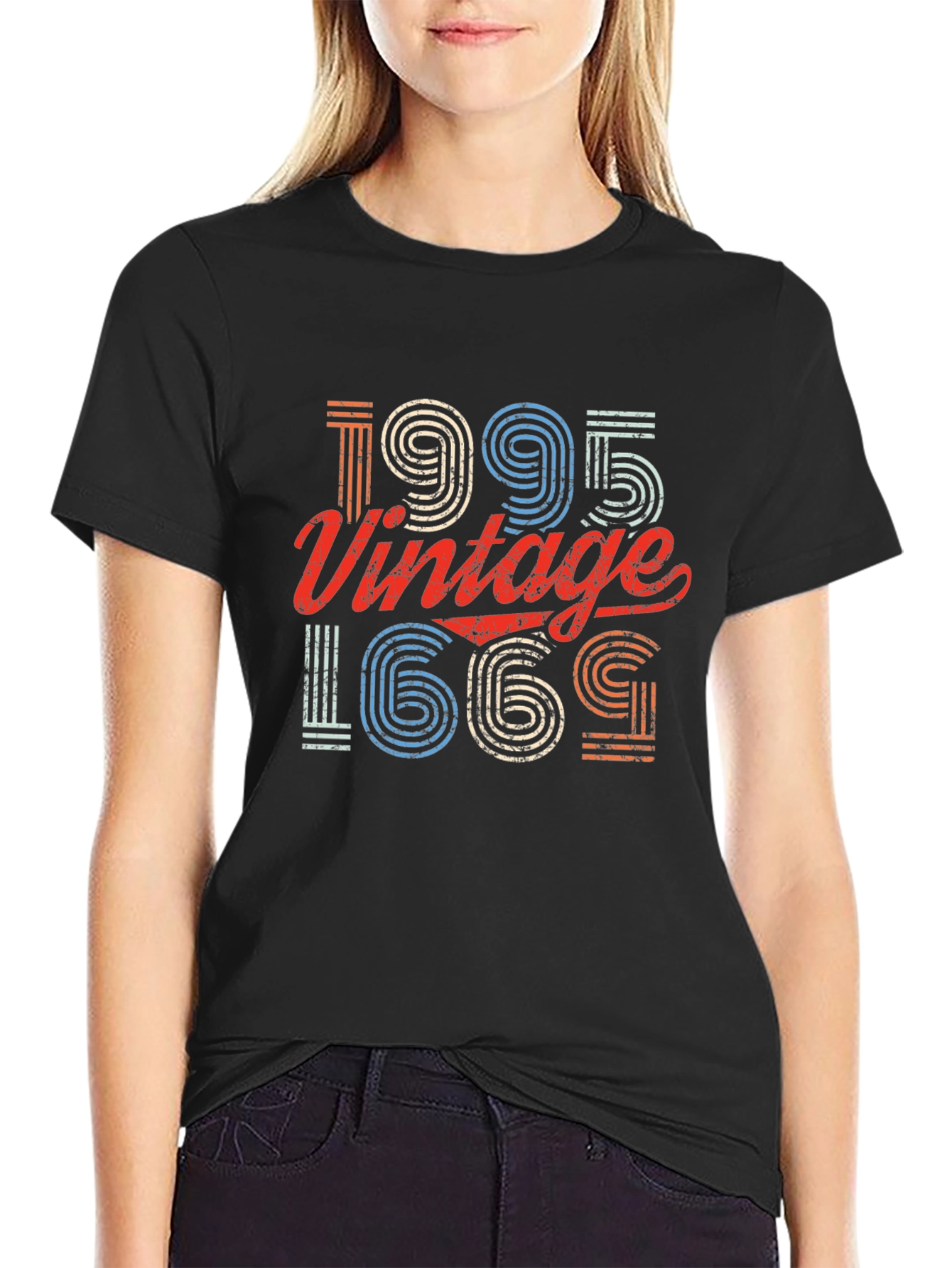Retro 1995 Vintage Graphic Print T-Shirt