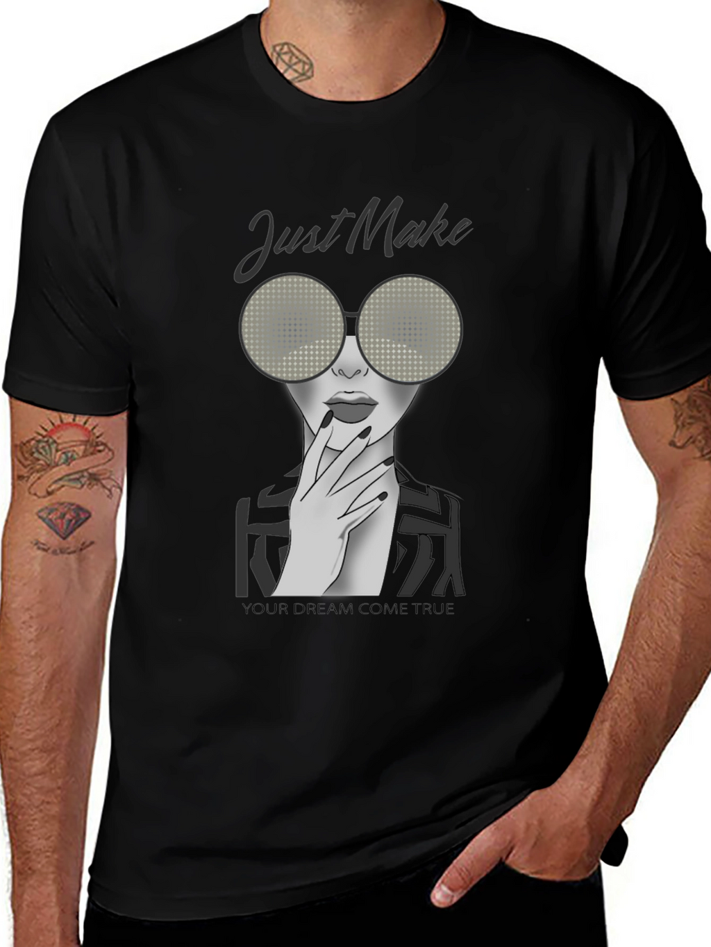 Stylish Woman Graphic Print T-Shirt
