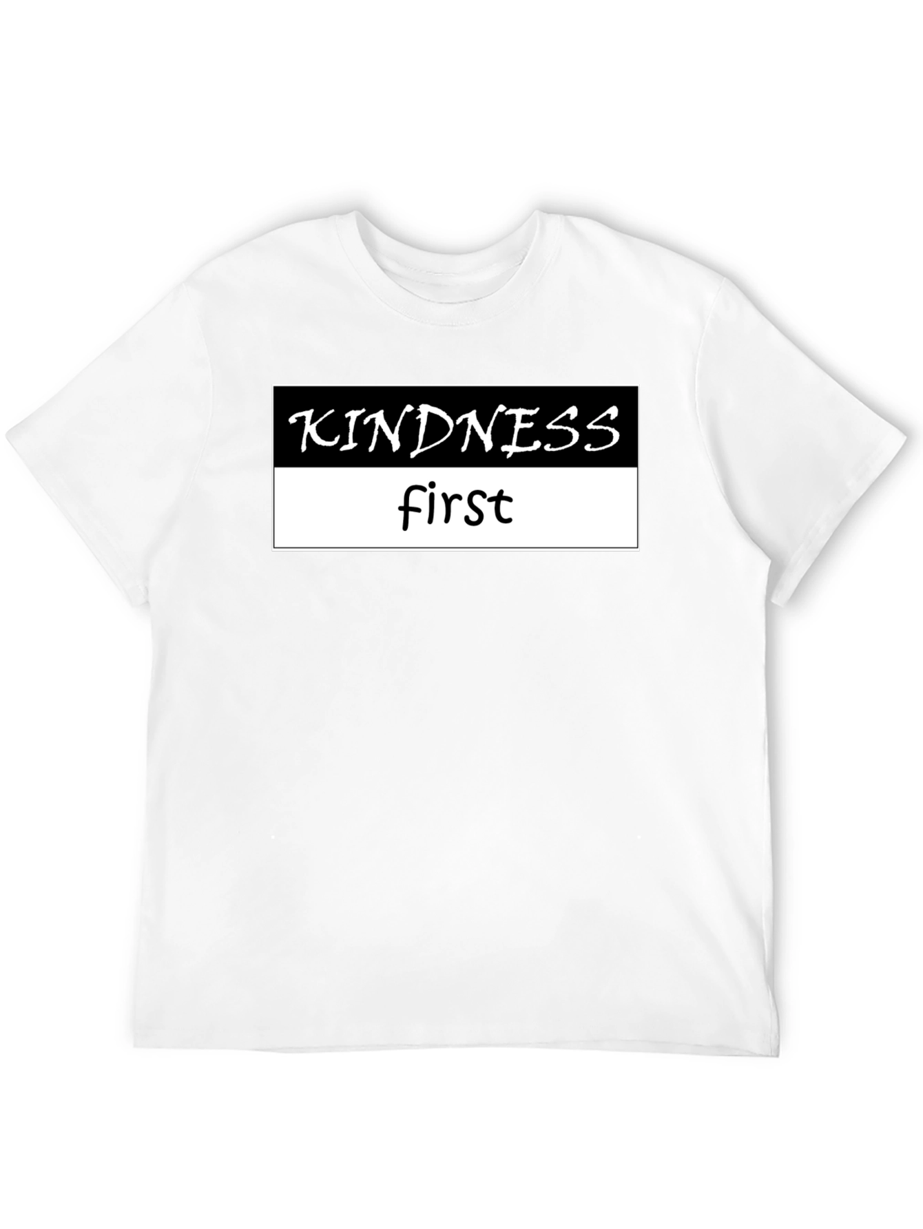 Kindness First Black Graphic Tee