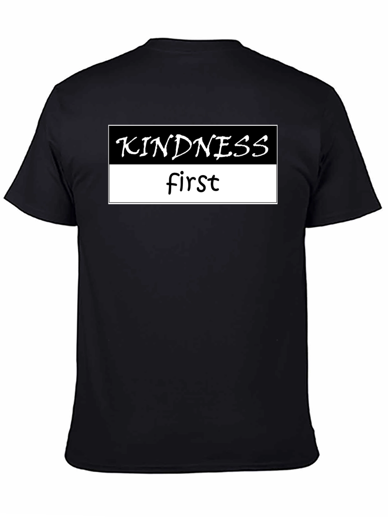 Kindness First Black Graphic Tee