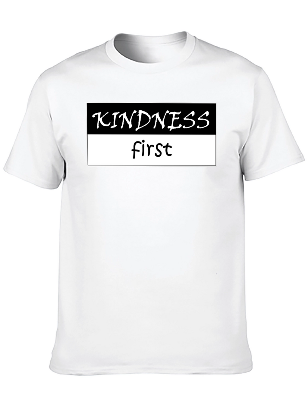 Kindness First Black Graphic Tee