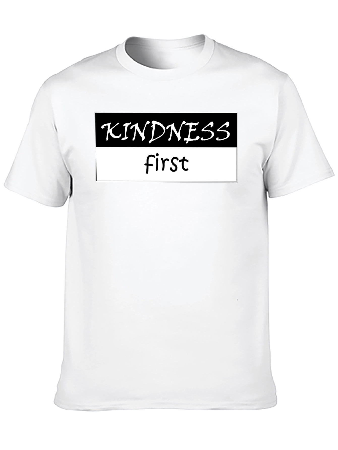 Kindness First Black Graphic Tee