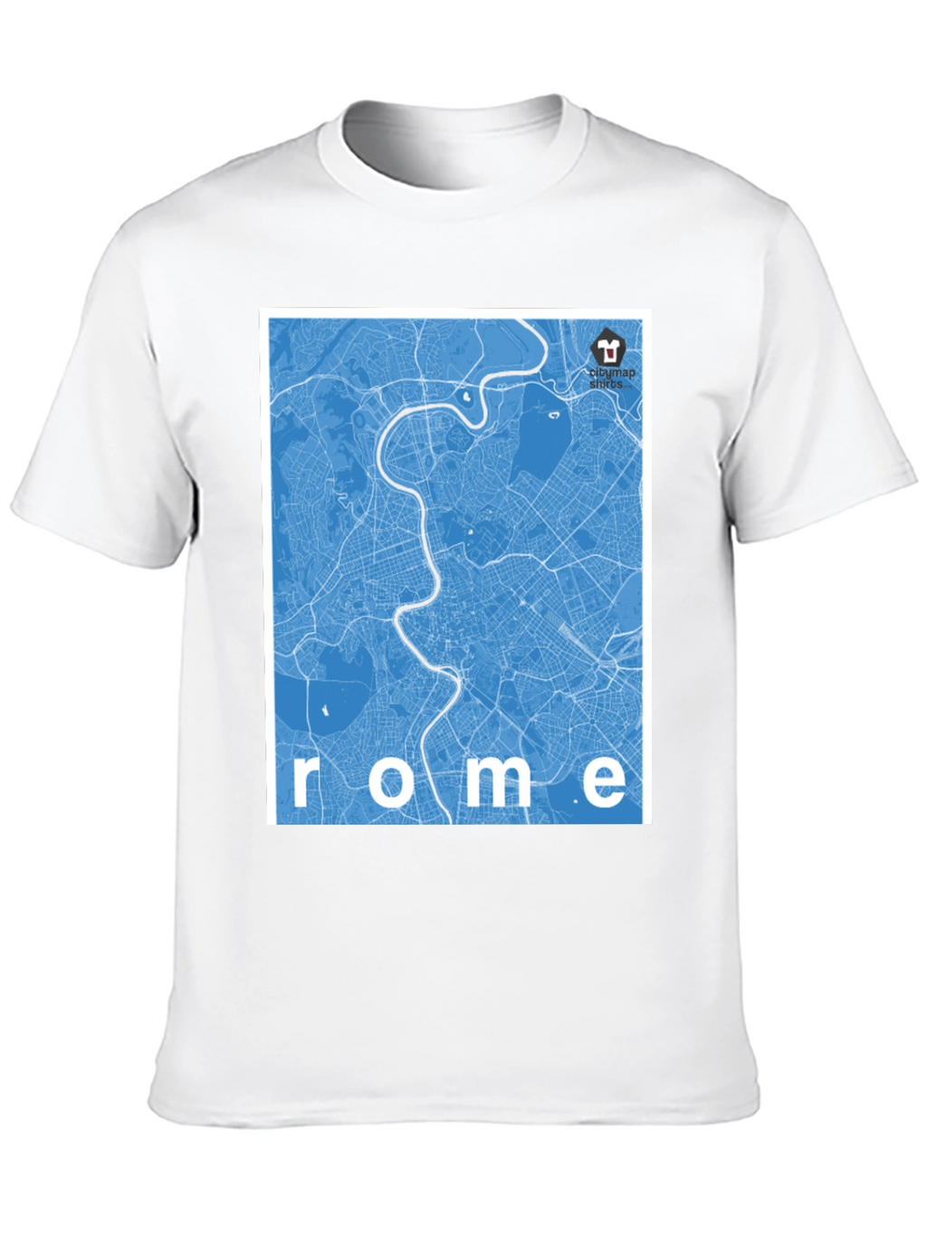 Rome City Map Graphic T-Shirt