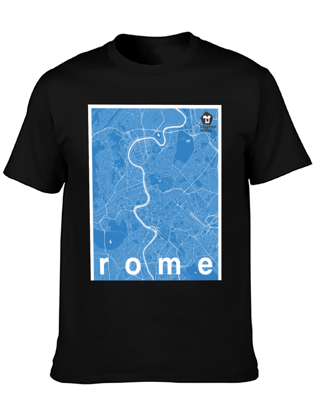 Rome City Map Graphic T-Shirt