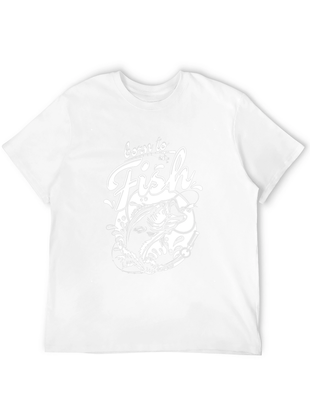 Born to Fish Black Graphic Tee