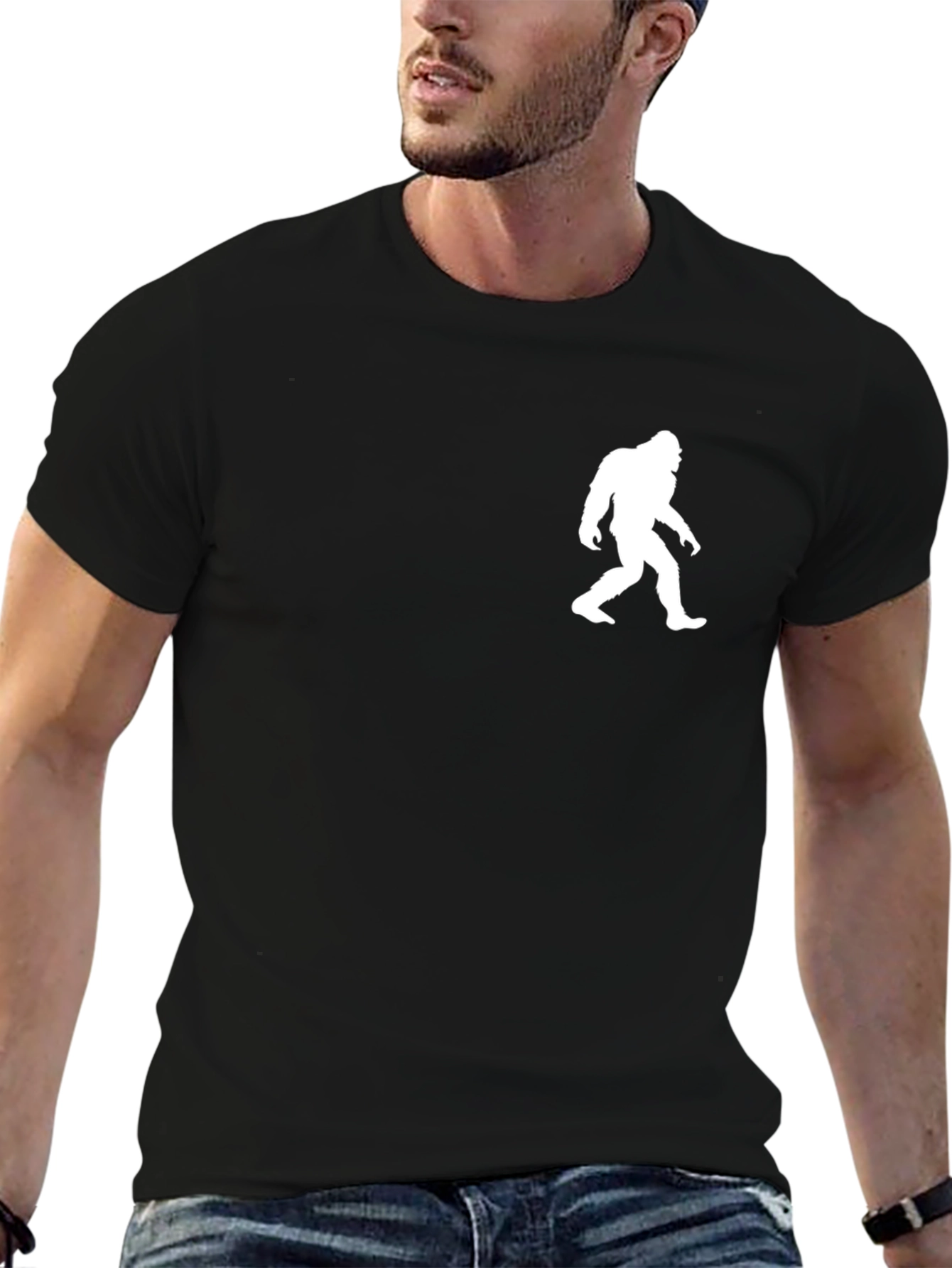 Bigfoot Silhouette Black T-Shirt