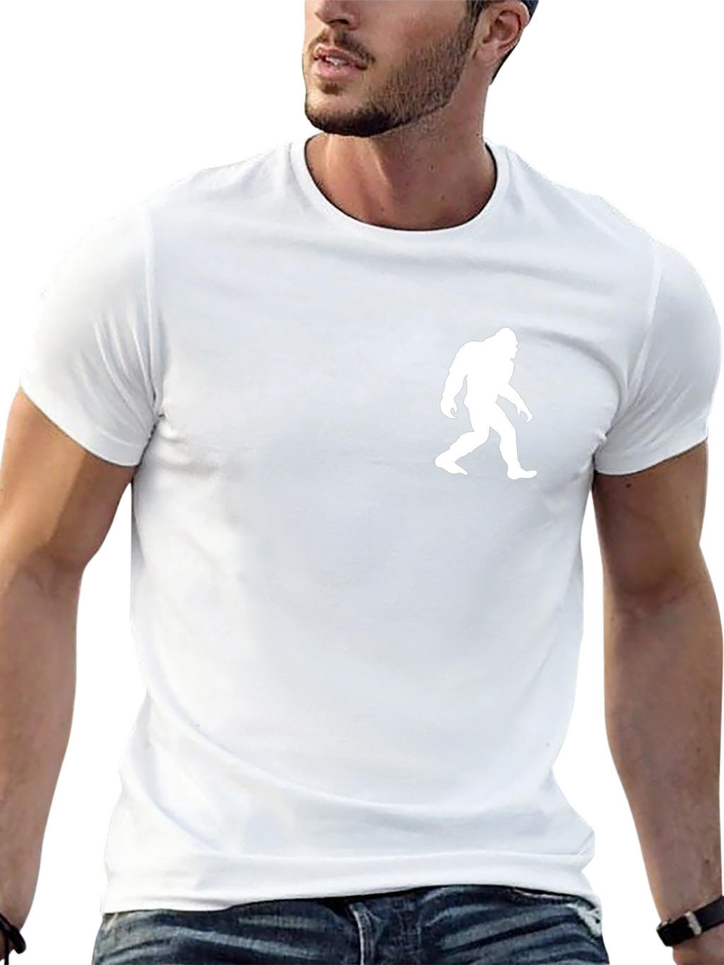 Bigfoot Silhouette Black T-Shirt