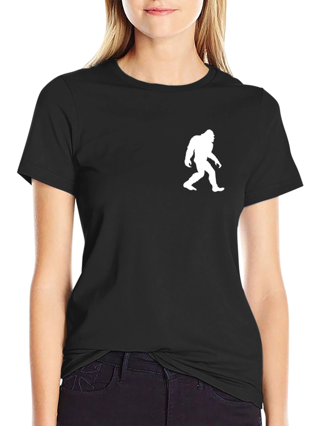 Bigfoot Silhouette Black T-Shirt