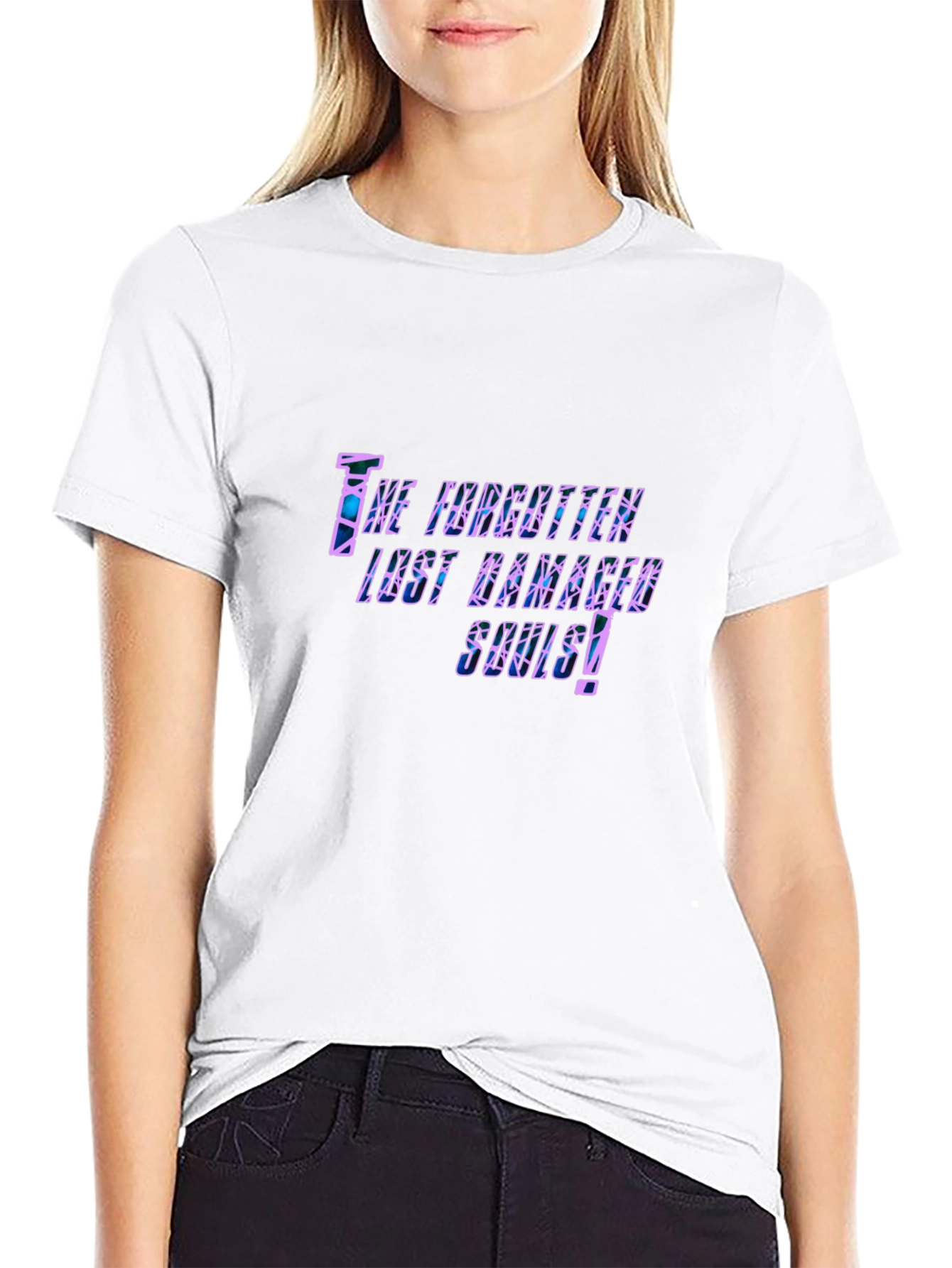The Forgotten Lost Damaged Souls! Black T-Shirt
