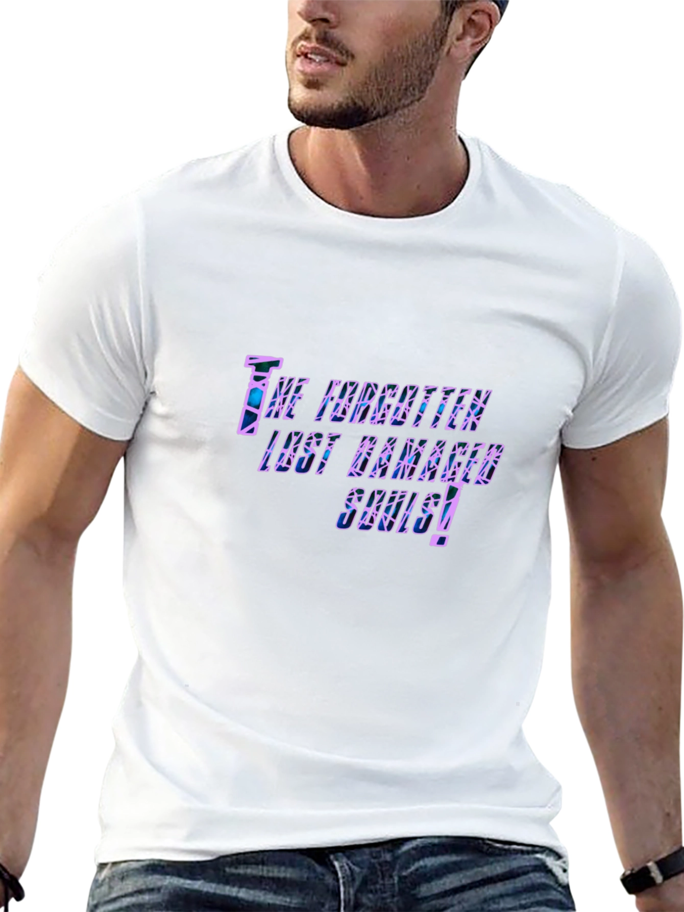 The Forgotten Lost Damaged Souls! Black T-Shirt