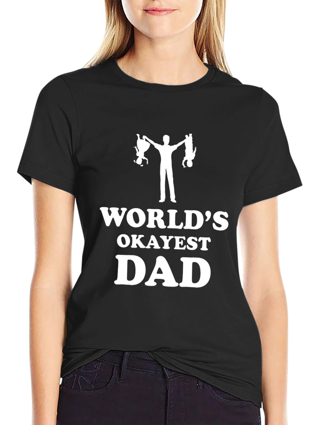 Worlds Okayest Dad Graphic T-Shirt
