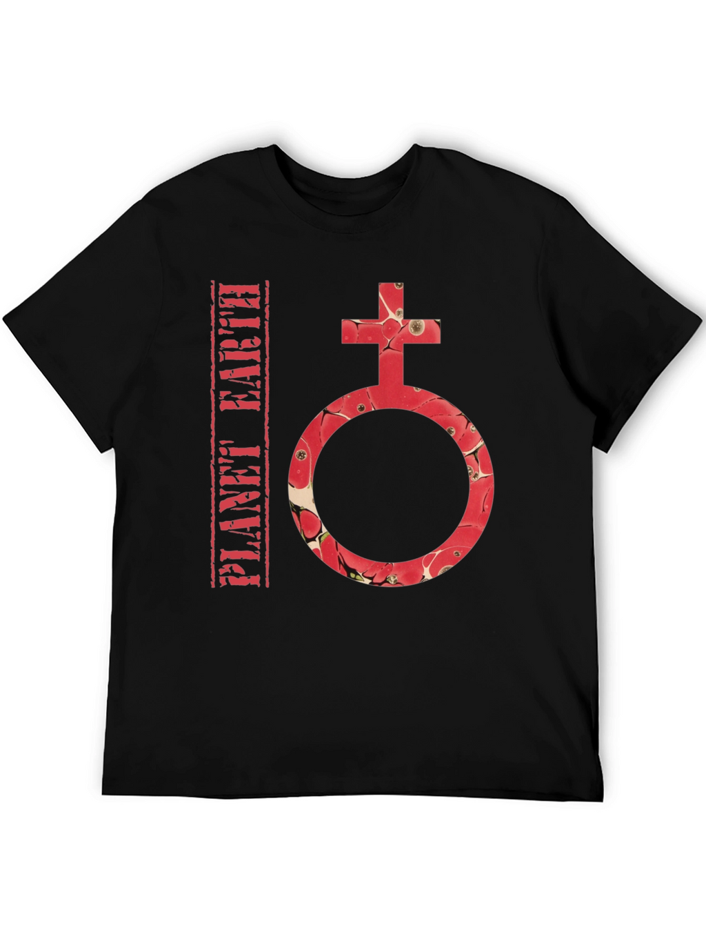Planet Earth Symbol T-Shirt - Stylish Graphic Tee