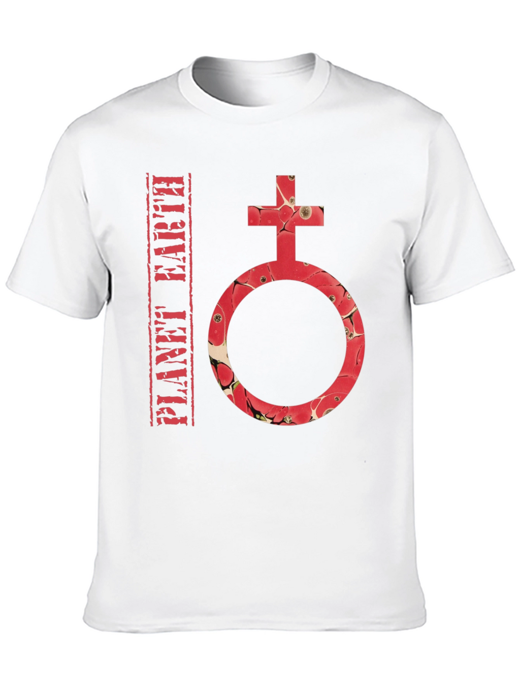 Planet Earth Symbol T-Shirt - Stylish Graphic Tee