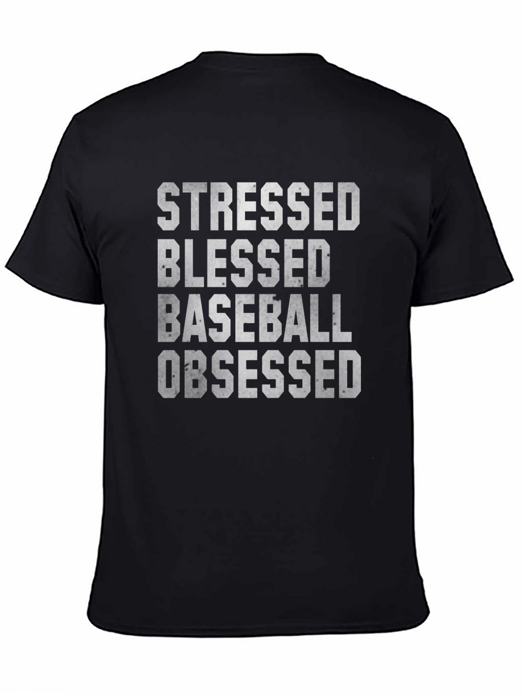 Stressed Blessed Baseball Obsessed Tee