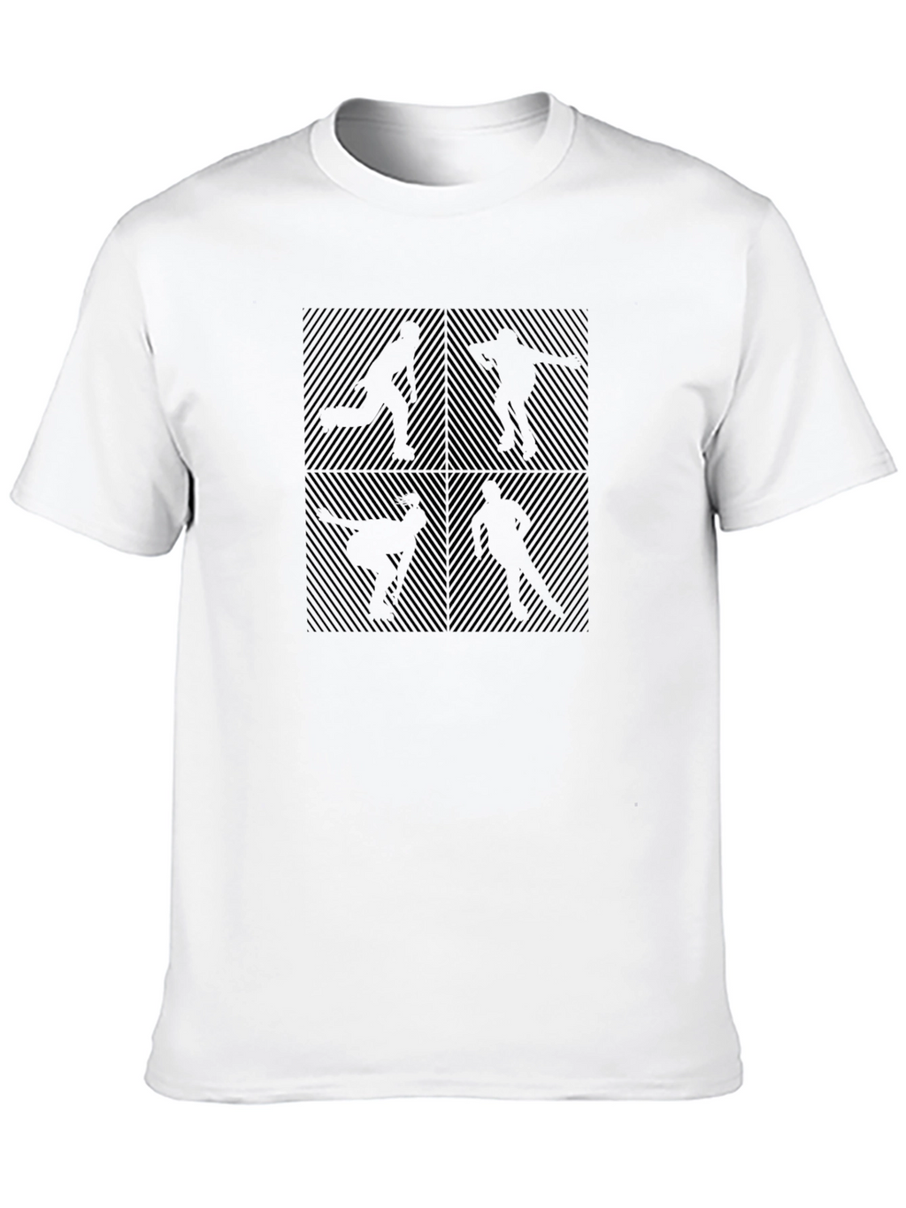 Geometric Silhouette Graphic Tee