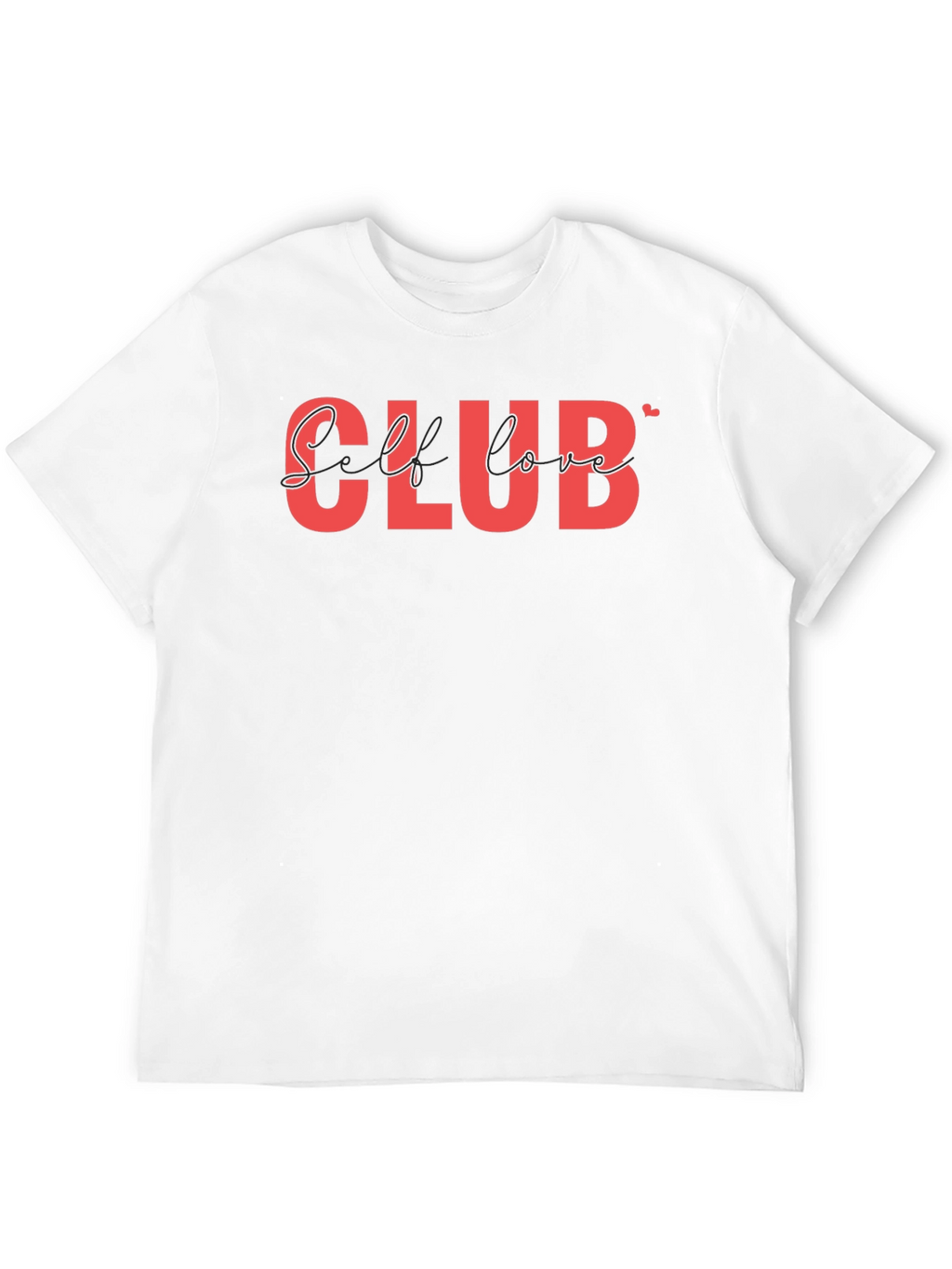 Self Love Club T-Shirt - Black Casual Tee