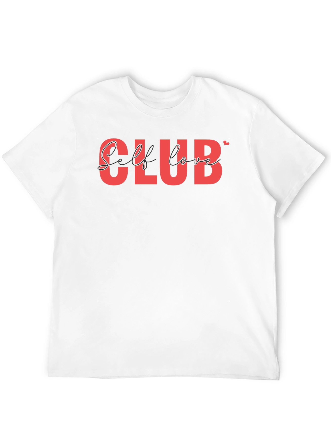 Self Love Club T-Shirt - Black Casual Tee