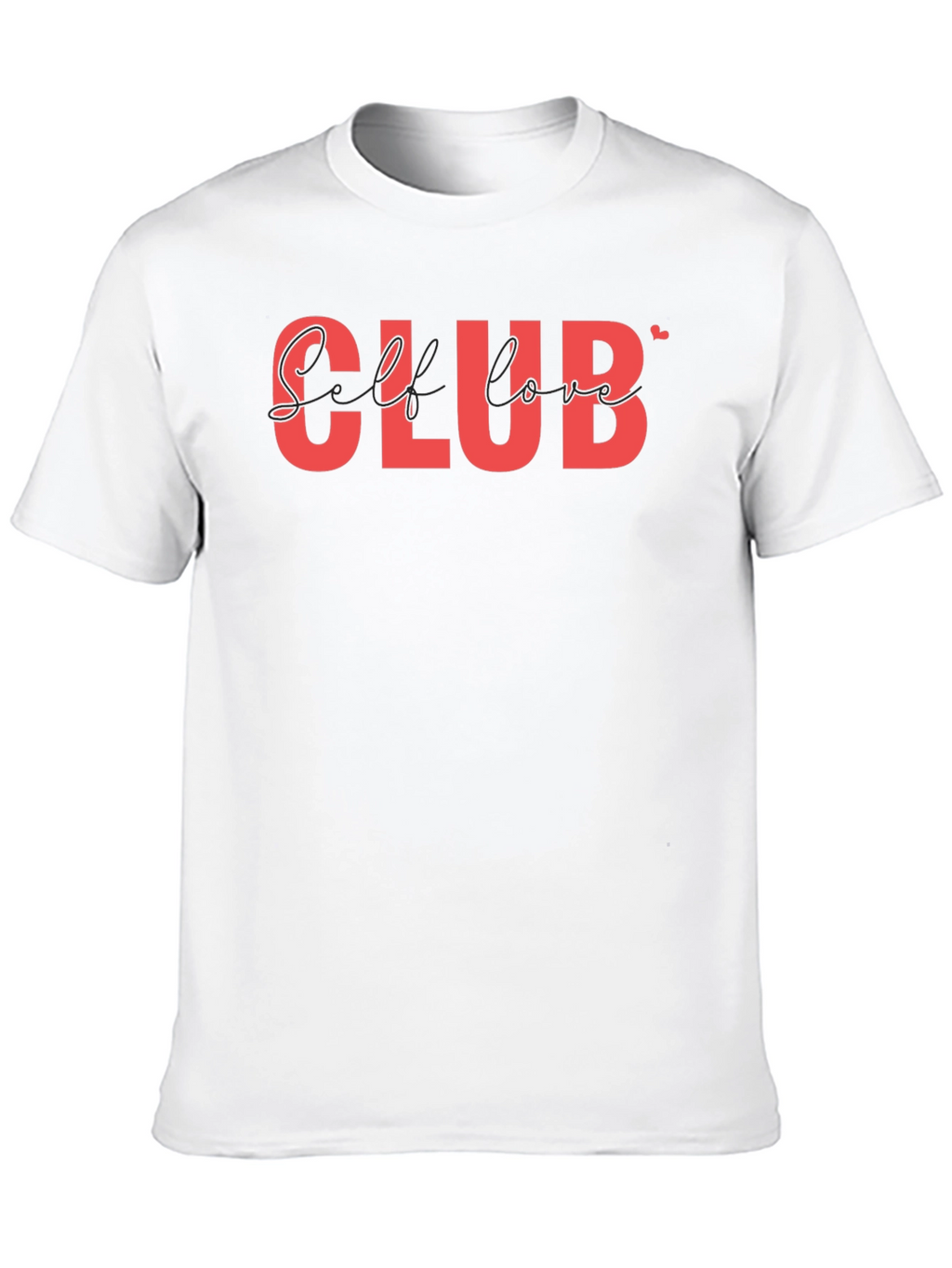 Self Love Club T-Shirt - Black Casual Tee