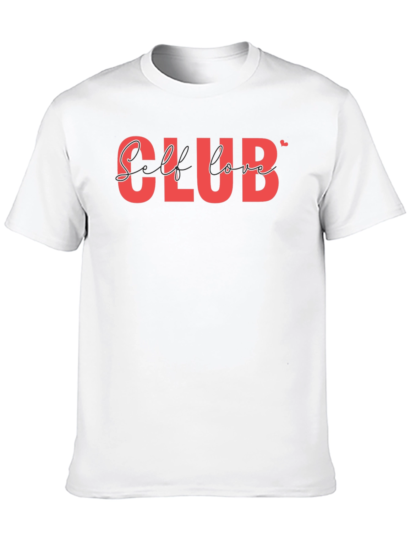 Self Love Club T-Shirt - Black Casual Tee