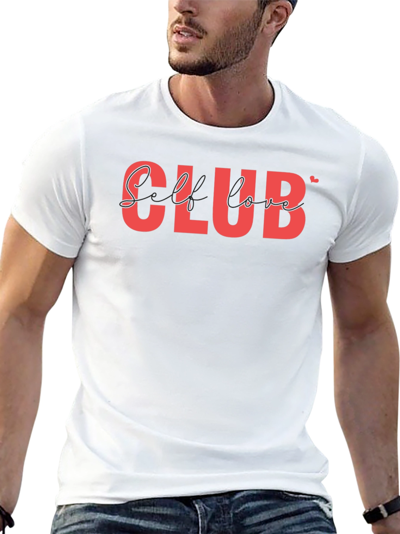 Self Love Club T-Shirt - Black Casual Tee