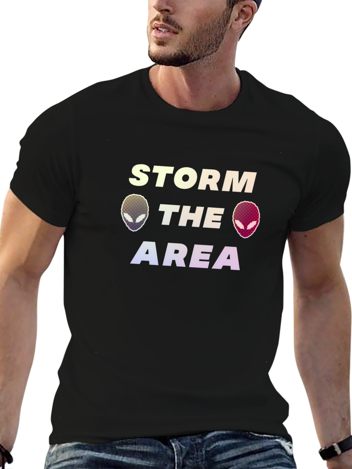 Storm the Area Alien Graphic T-Shirt