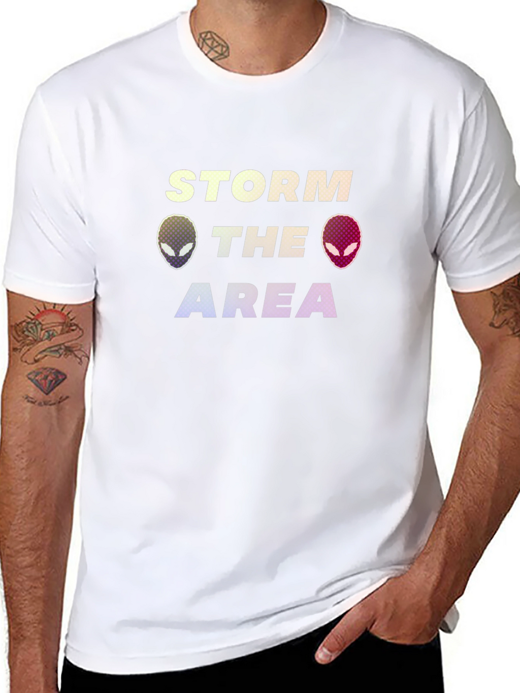 Storm the Area Alien Graphic T-Shirt
