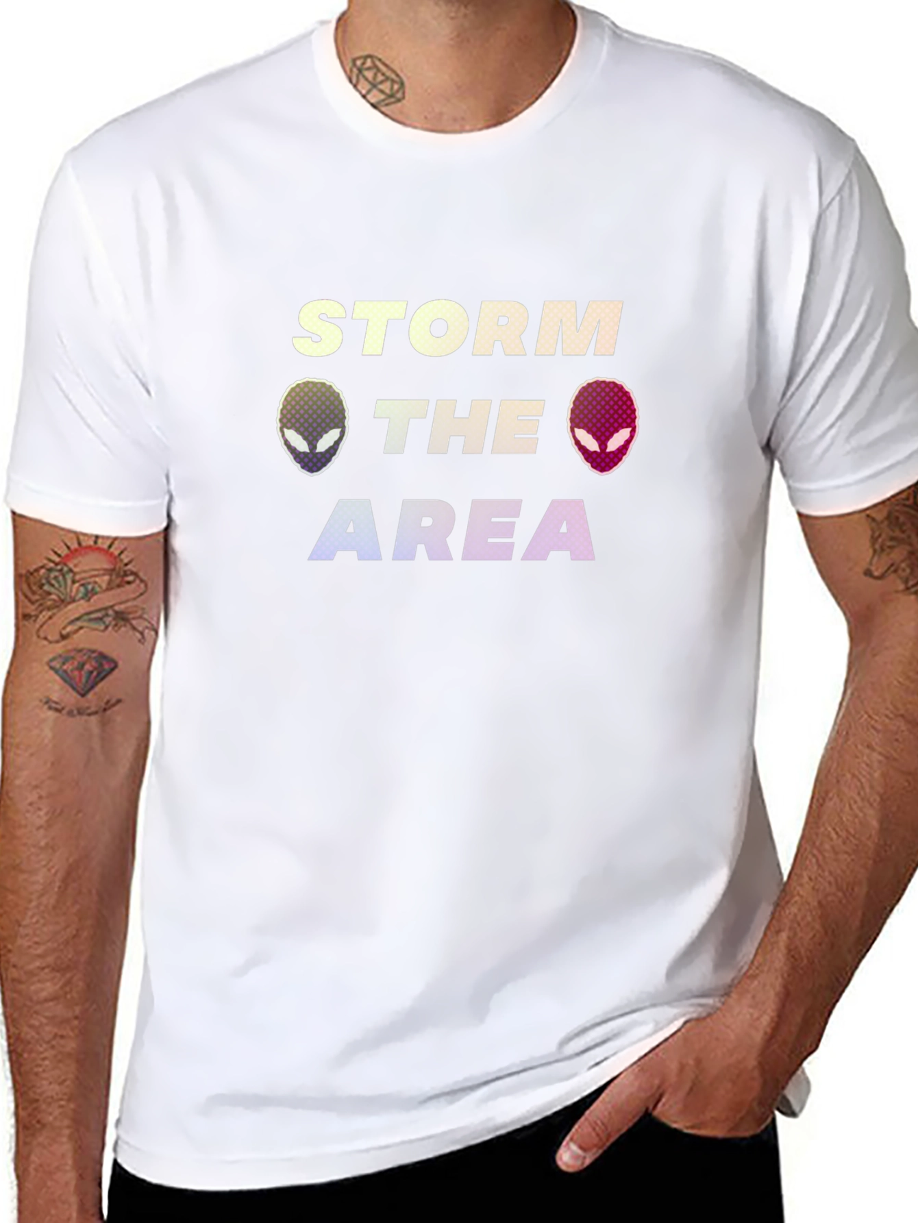 Storm the Area Alien Graphic T-Shirt