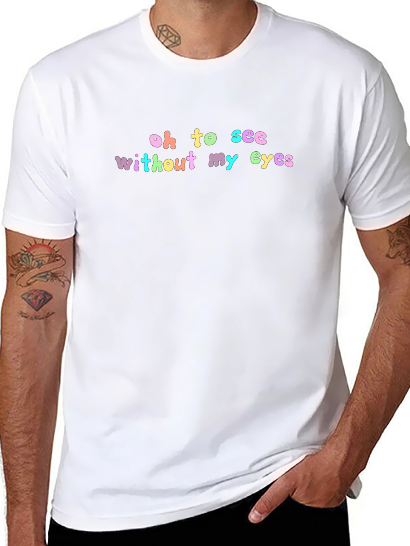 Oh To See Without My Eyes Black T-Shirt