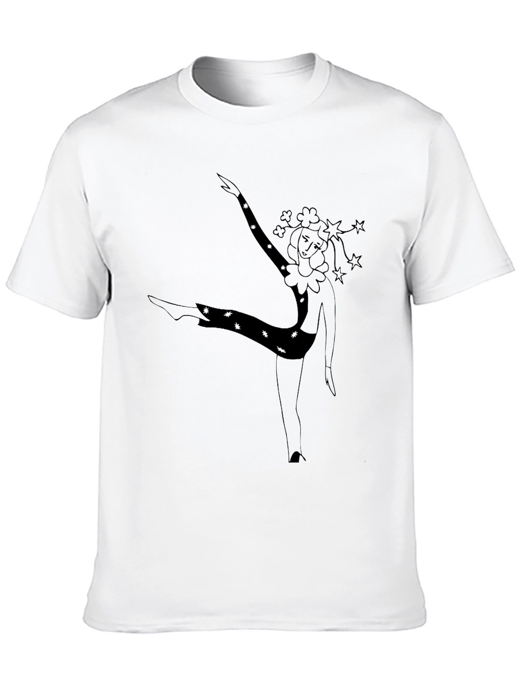 Dancing Clown Graphic Black T-Shirt
