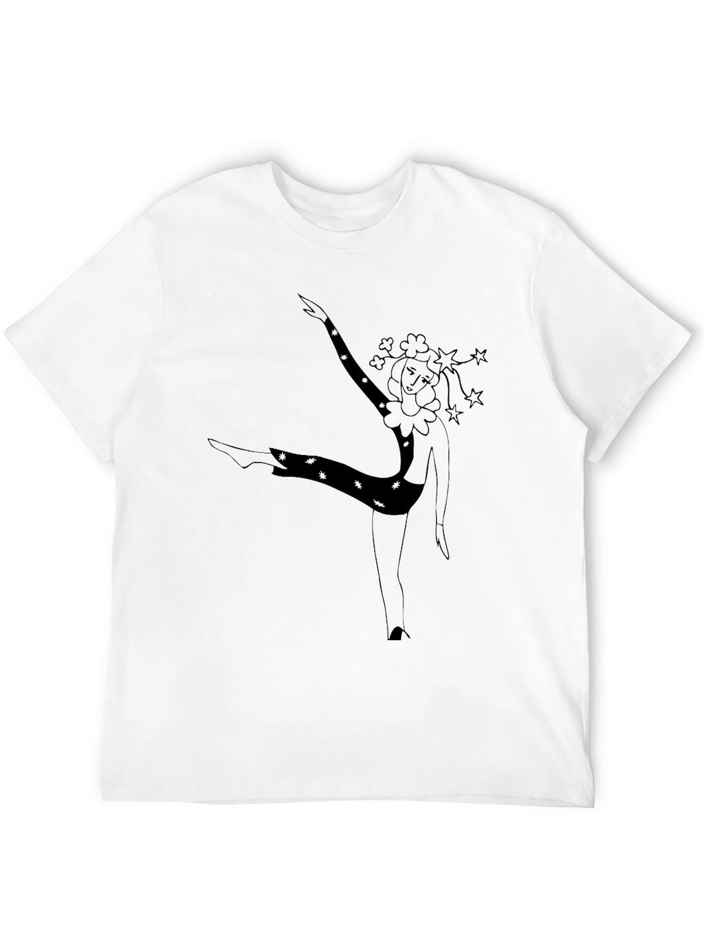 Dancing Clown Graphic Black T-Shirt