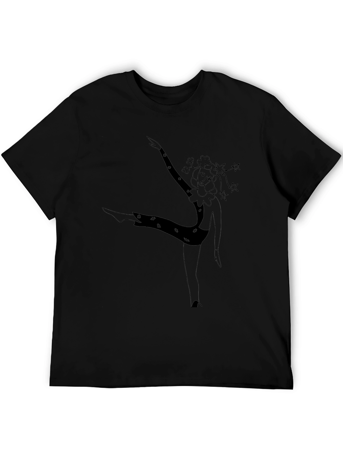 Dancing Clown Graphic Black T-Shirt