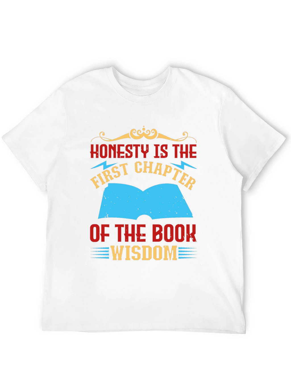 Honesty Wisdom Graphic Tee - Black Cotton T-Shirt