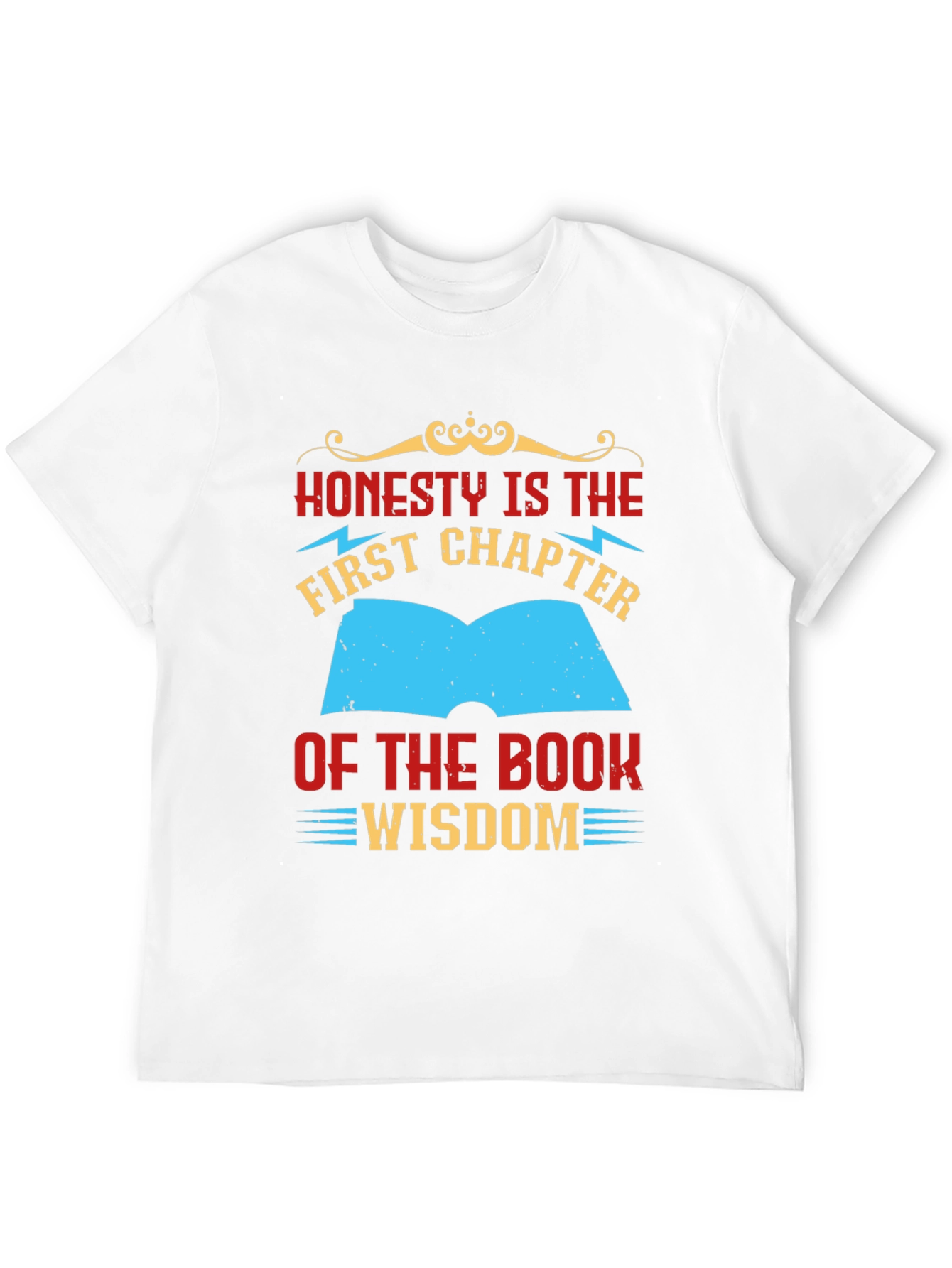 Honesty Wisdom Graphic Tee - Black Cotton T-Shirt
