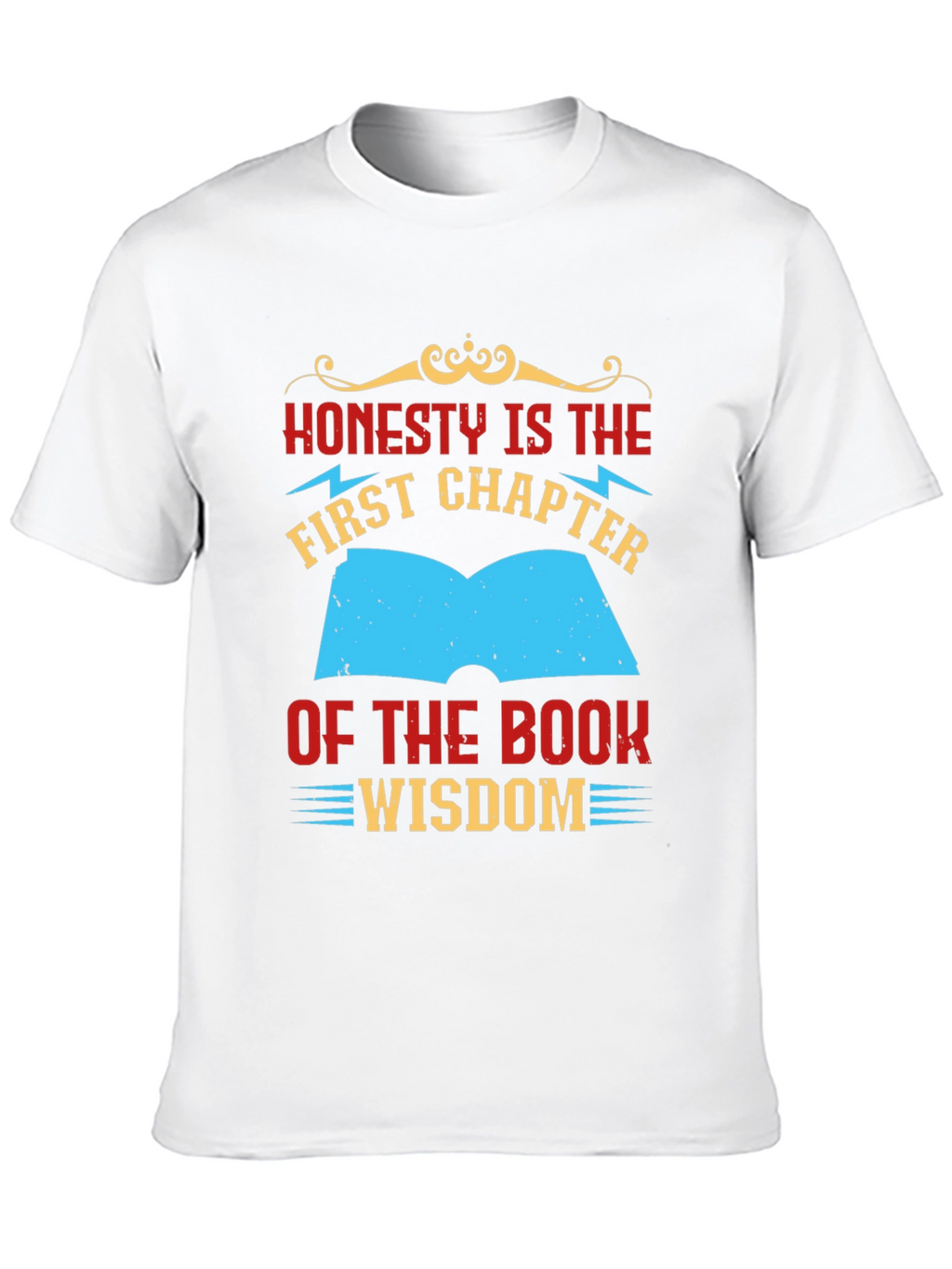 Honesty Wisdom Graphic Tee - Black Cotton T-Shirt