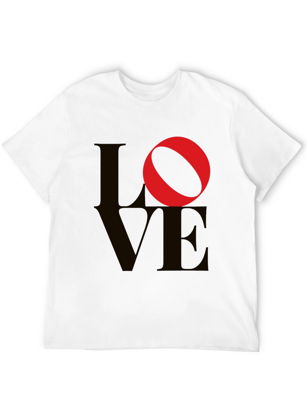 Love Graphic Tee - Black Cotton Blend