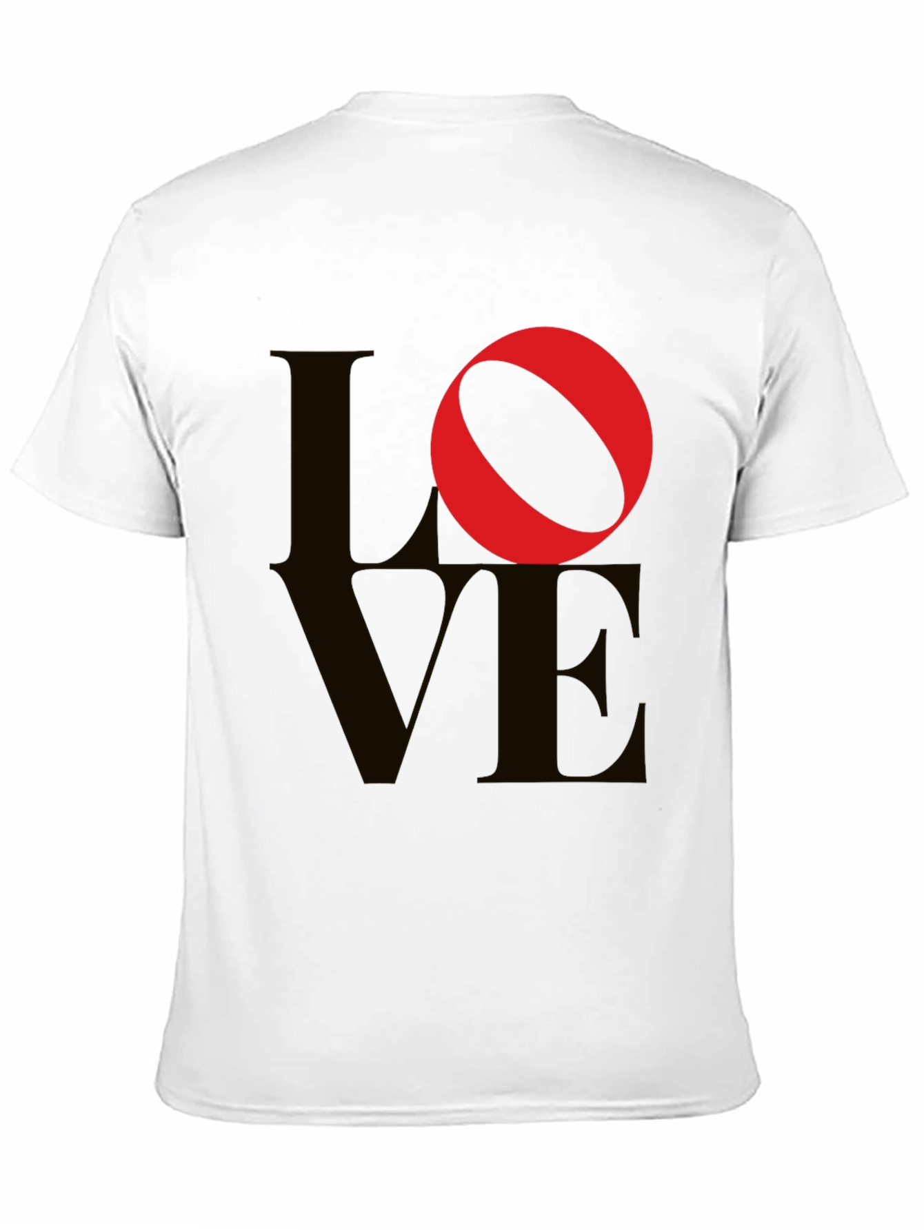 Love Graphic Tee - Black Cotton Blend