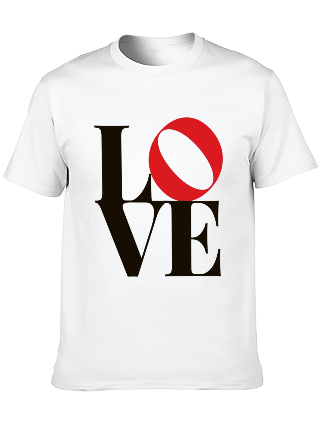 Love Graphic Tee - Black Cotton Blend