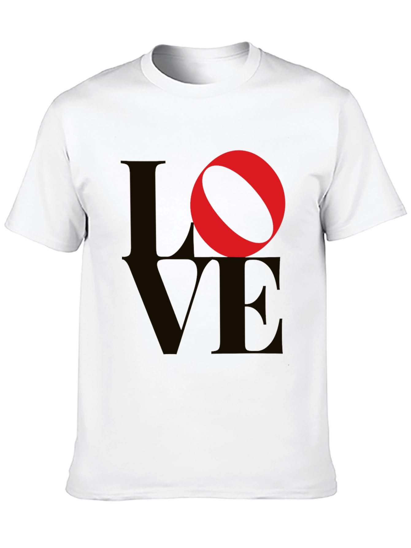 Love Graphic Tee - Black Cotton Blend