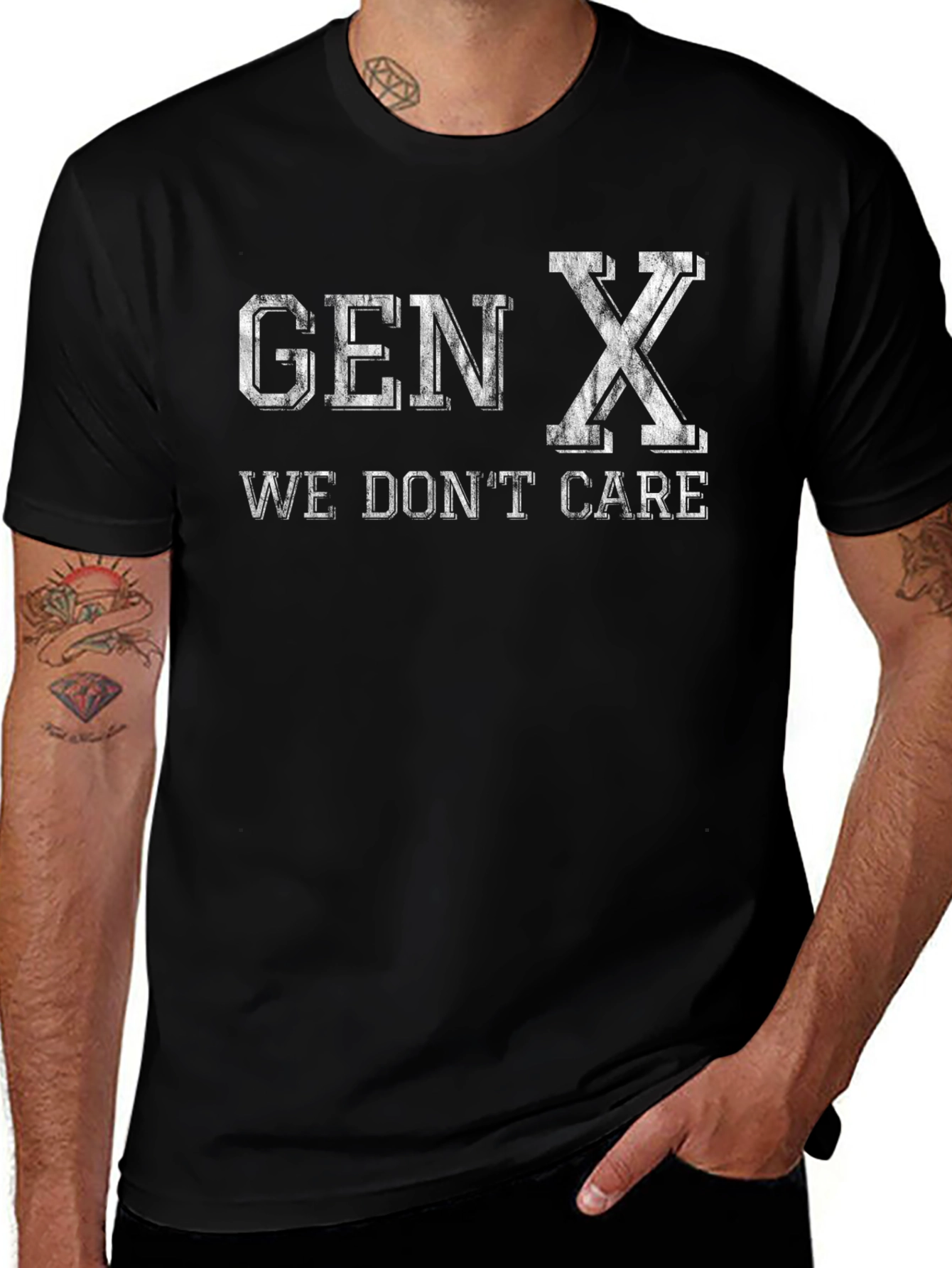 Gen X T-Shirt - We Dont Care Tee