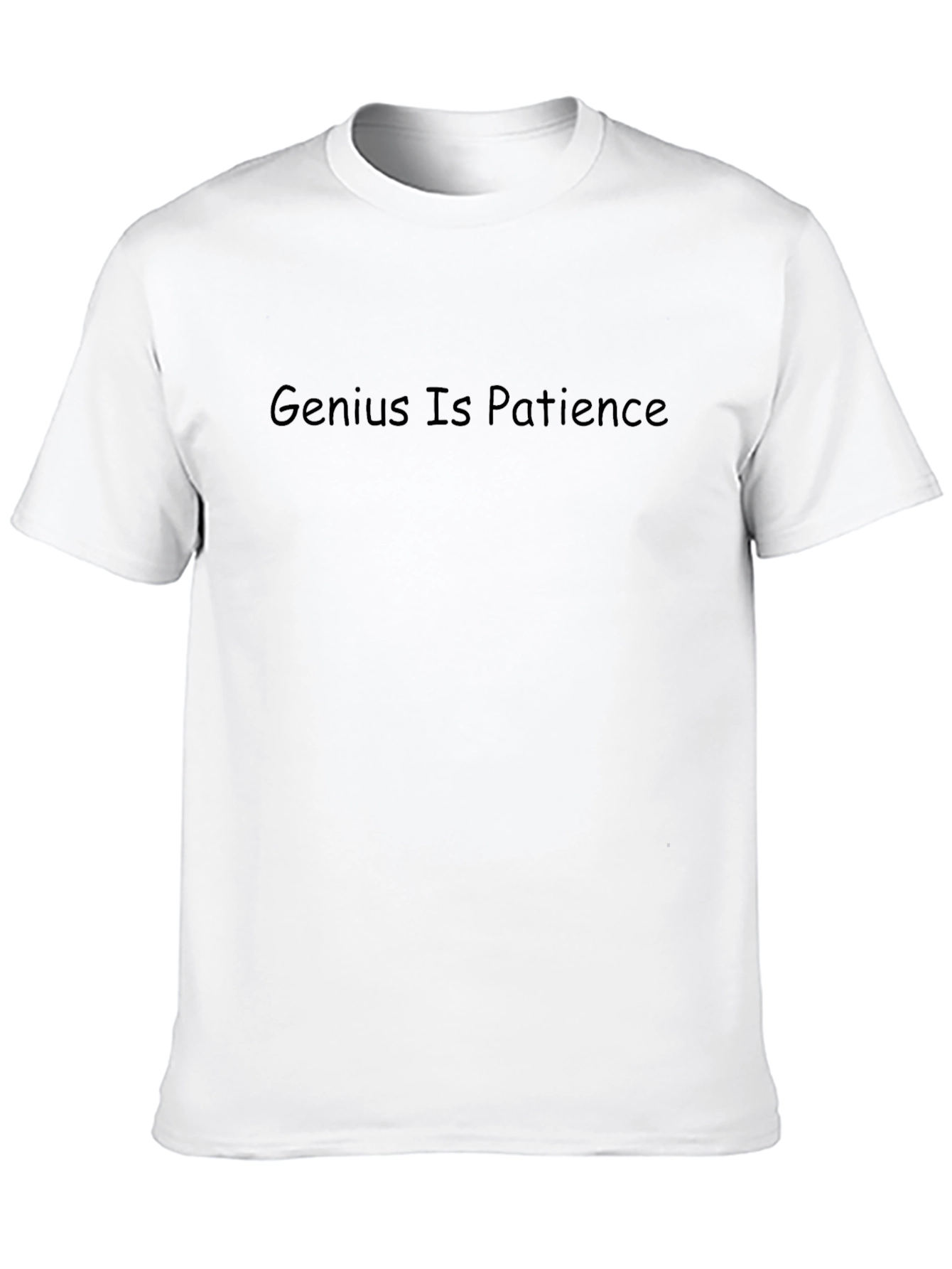Genius is Patience Black T-Shirt