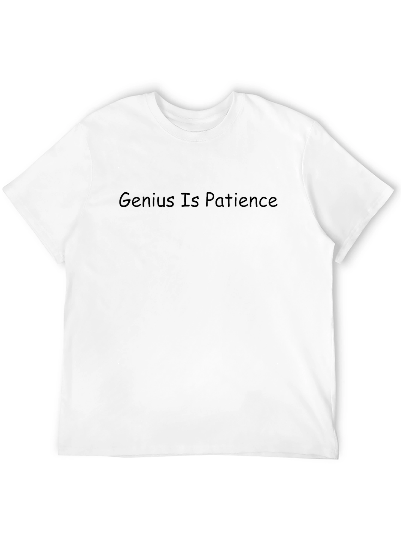 Genius is Patience Black T-Shirt