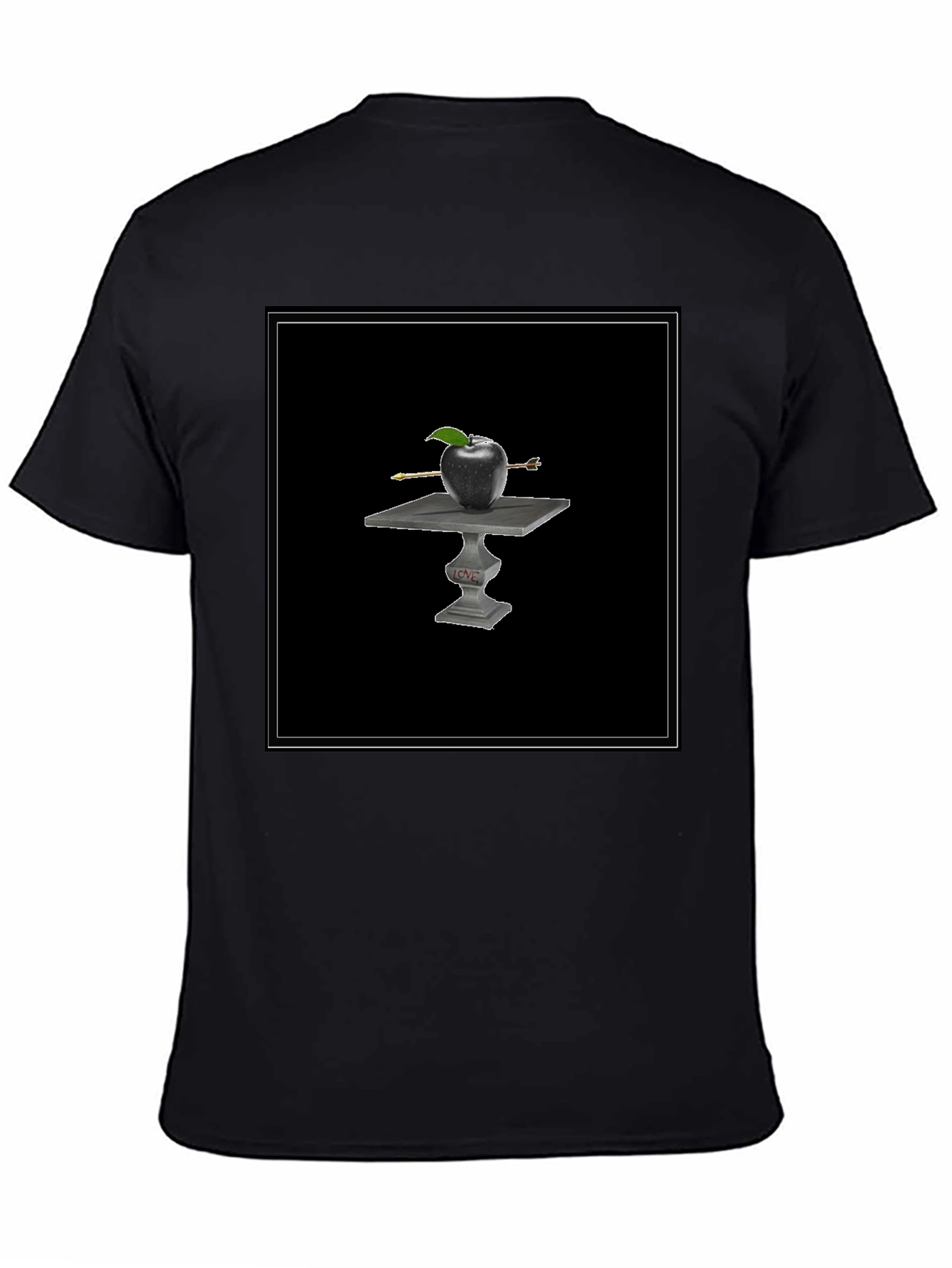 Apple Arrow Tee - Black Graphic T-Shirt