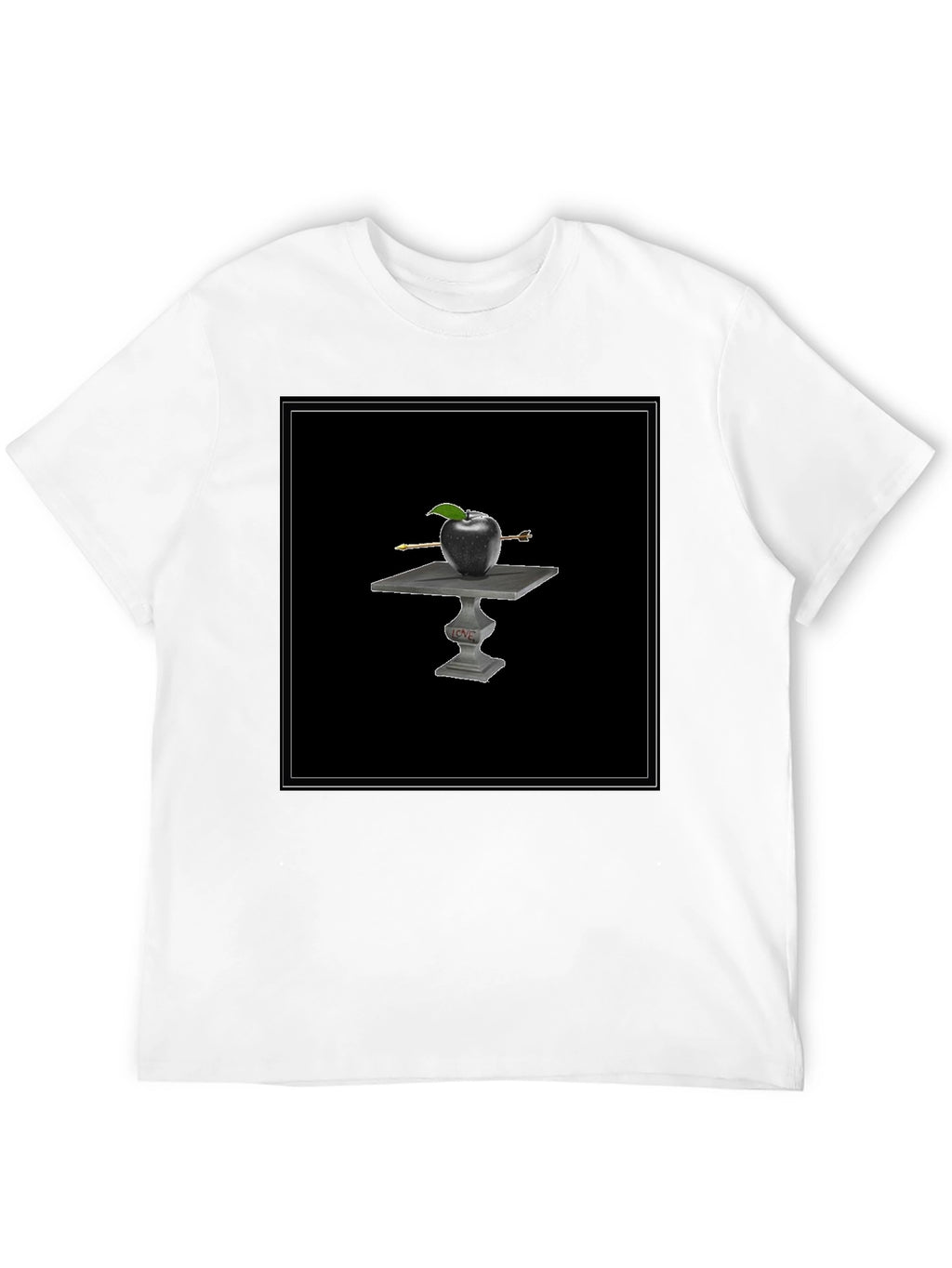 Apple Arrow Tee - Black Graphic T-Shirt