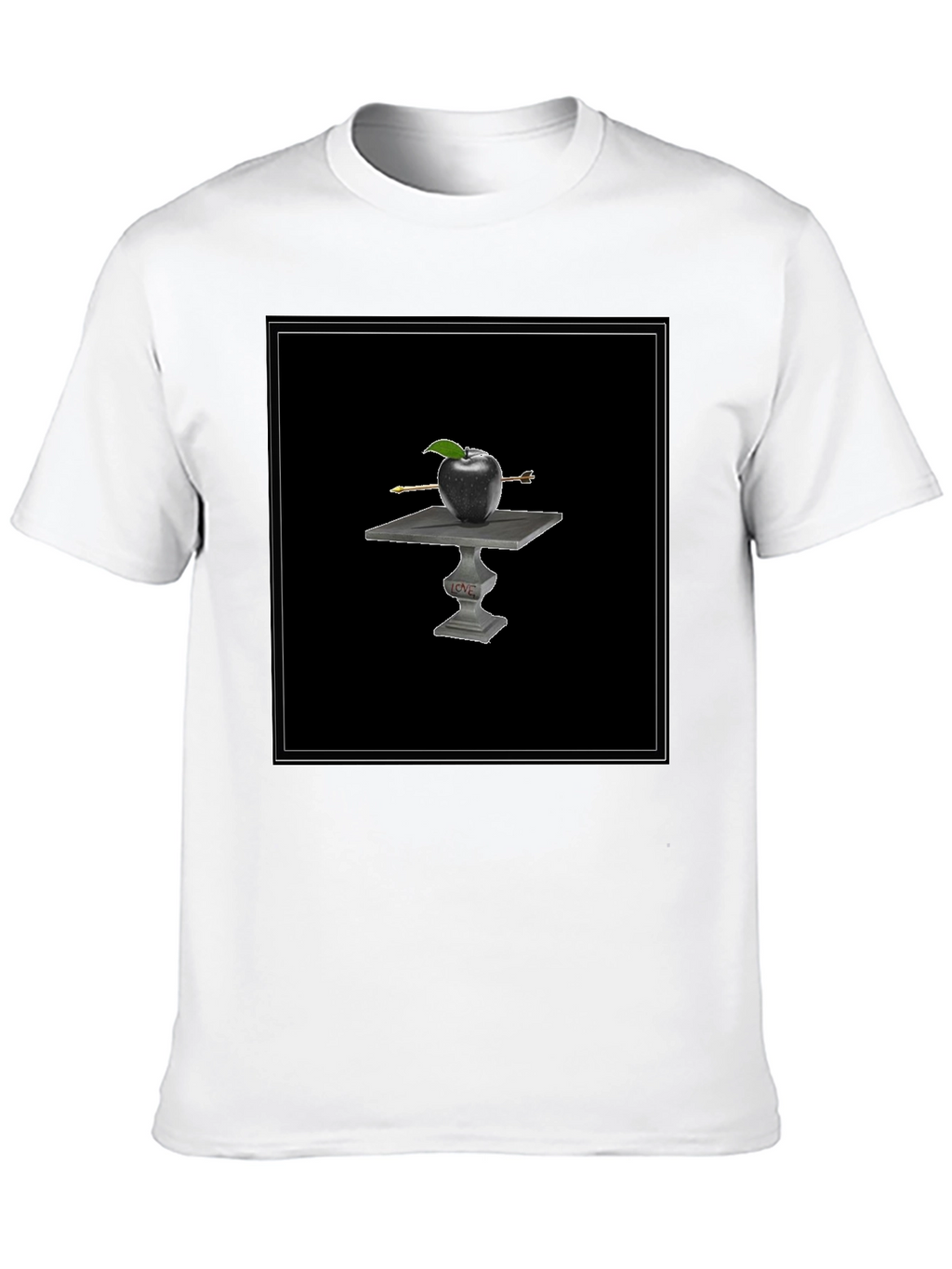 Apple Arrow Tee - Black Graphic T-Shirt