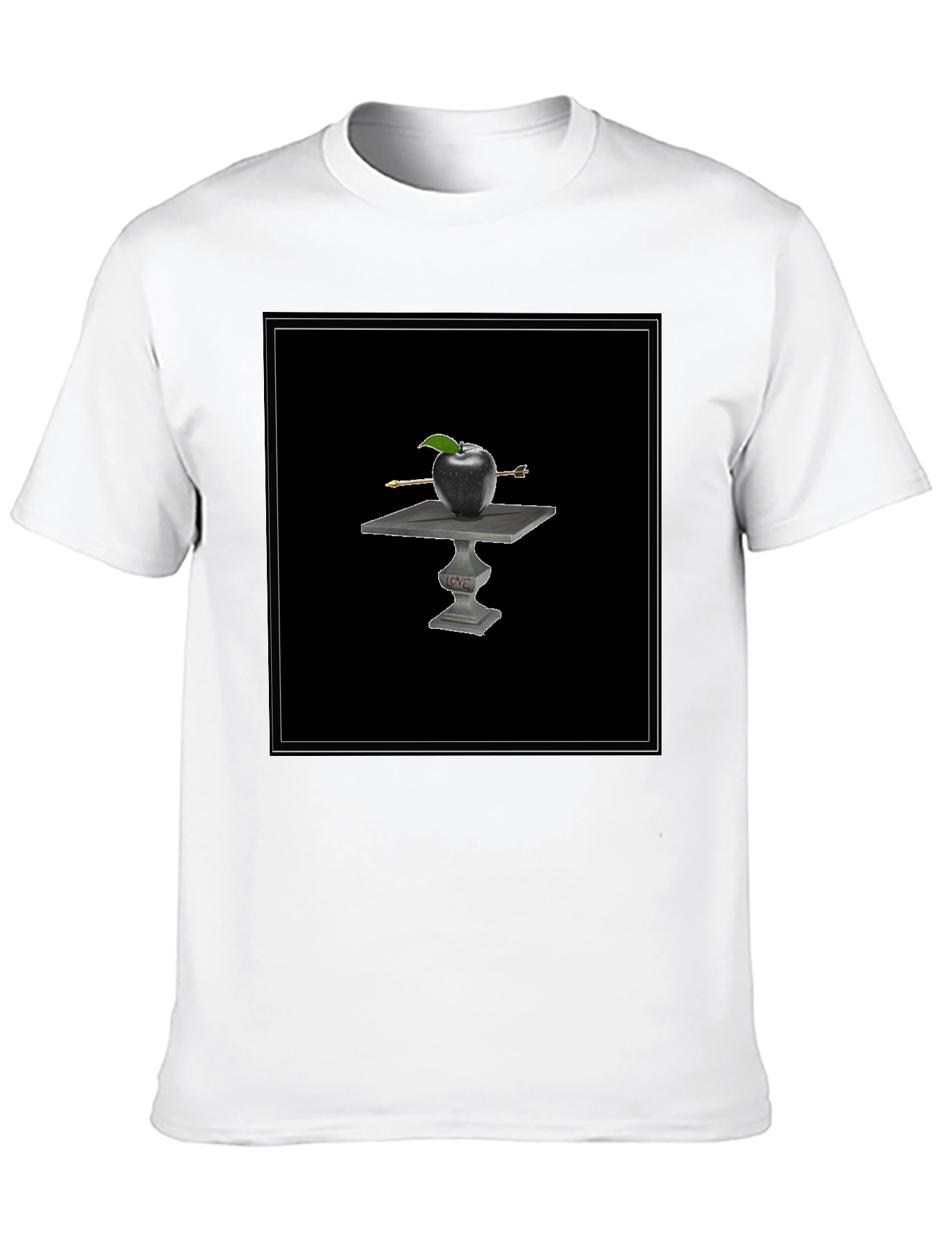 Apple Arrow Tee - Black Graphic T-Shirt