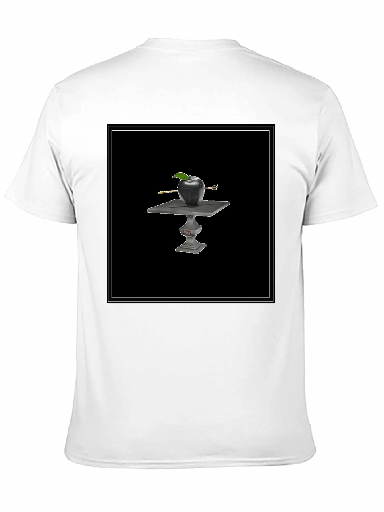 Apple Arrow Tee - Black Graphic T-Shirt