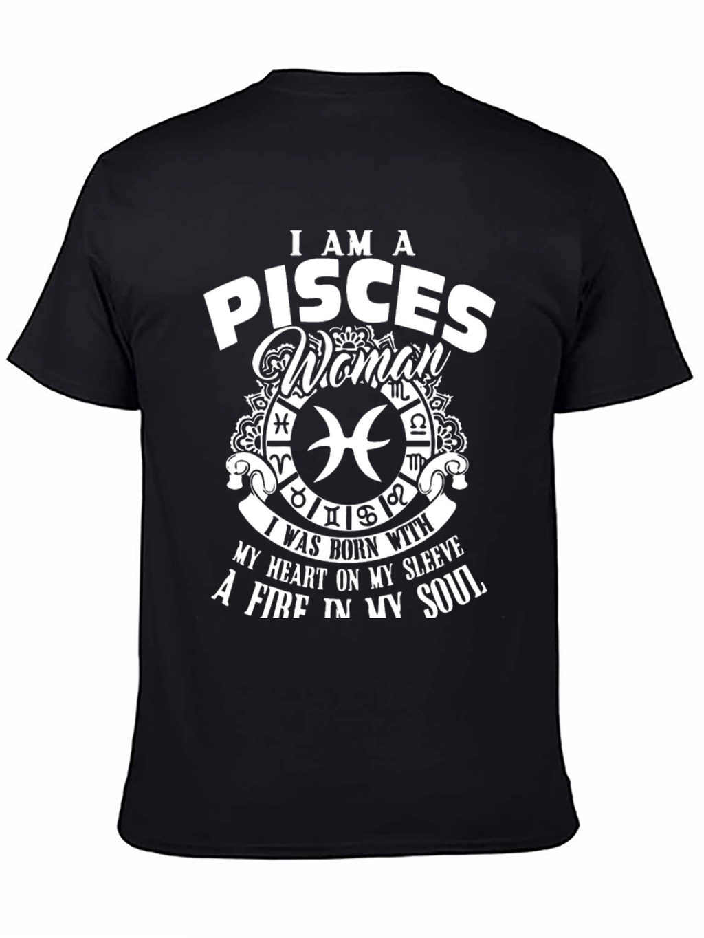 Pisces Woman Graphic Tee - Zodiac Sign Shirt